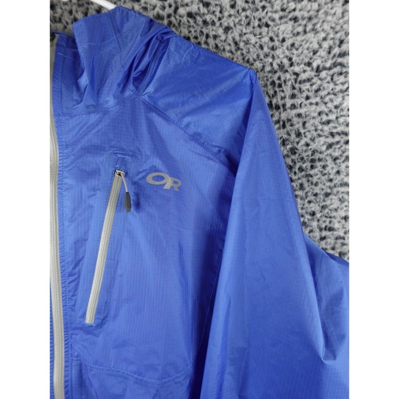 OUTDOOR RESEARCH XL HELIUM 2 Blue Women's RAIN Jacket PERTEX SHIELD + - Picture 3 of 15